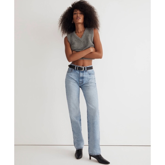Madewell Blue Straight Leg Jeans Timeless Style - Picture 2 of 16